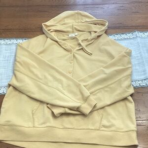 White Crow Women's Mustard/Gold Hoodie Sweater